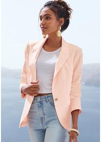 Lascana Jackenblazer orange Gr. 34 für Damen. Figurumspielend