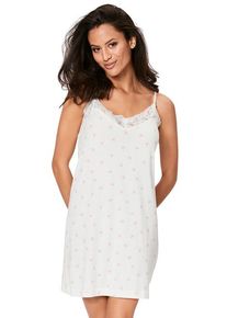 s.Oliver Negligé mehrfarbig Gr. 32/34 für Damen. V-Ausschnitt und Spitze, Allover-Druck. Nachhaltig.