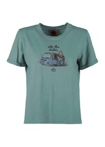 T-Shirt E9 Wild Damen (Gr XXS |türkis)