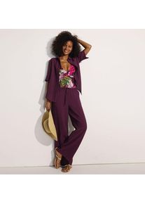 LANDS' END Weite Crinkle-Hose, Damen,  Lila, Nylon/Viskose, by Lands' End