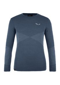 Salewa Zebru Medium Warm ARM L/S Tee Merinounterwäsche Kinder (Gr 116 |blau)