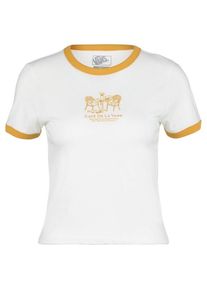 T-Shirt Vans De La Vans Ringer Tee Damen (Gr XS |weiß)