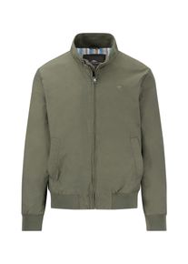 Fynch-Hatton Herren Blousondusty forest, casual, Gr. S, unifarben, Web, Obermaterial: 55% Baumwolle, 45% Polyester, Jacken, mit Logo Stickerei