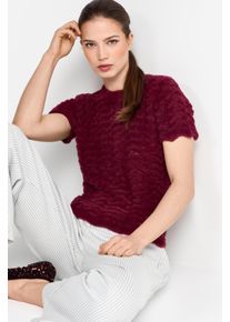 RICHROYAL Damen Strickpulloverruby glow, casual, Gr. XL, unifarben, Strick, Obermaterial: 78% Polyamid, 22% Polyester, Pullover, Mit