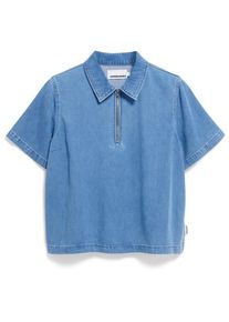 armedangels Cinziaa Bluse Damen (Gr L |blau)