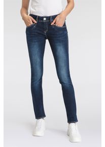 Herrlicher Damen Slim-fit-Jeans "Piper Slim Reused Denim"dull, casual, Gr. 31, Denim/Jeans, Obermaterial: 98% Baumwolle, 2% Elasthan, Jeans, mit