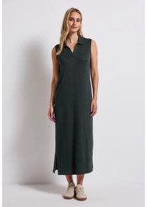Street One Damen Midikleidpine grove grün, casual, Gr. 36, unifarben, Stoff, 78% Viskose, 17% Polyester, 5% Elasthan, Kleider, soft und trageangenehm