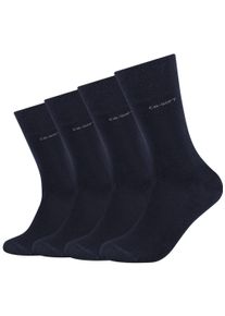 Camano Damen Langsocken "ca-soft", Gr. 39, blau, Polyamid, Elasthan, Viskose, unifarben, Socken, Verstärkte Ferse und Spize