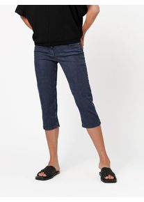 Toni Damen Caprijeans "Perfect Shape Capri"rinsed blau, casual, Gr. 40, Denim/Jeans, Obermaterial: 50% Baumwolle, 40% Lyocell, 7% Polyester, 3%
