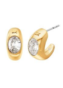 Michael Kors Damen Paar Ohrstecker "Schmuck Geschenk Messing PREMIUM, MKJ8478710", Messinggelbgoldfarben, messingfarben, kristallweiß, kristallweiß,