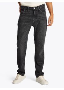 Tommy Jeans Herren Slim-fit-Jeans "RYAN SLIM STRAIGHT"denim schwarz3, casual, Gr. 34, unifarben, Denim/Jeans, Obermaterial: 99% Baumwolle, 1%