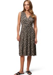 Zero Damen Jerseykleid "Zero Jerseykleid mit Leo-Muster"natureschwarz, casual, Gr. 34, bedruckt, Jersey, Obermaterial: 95% Viskose, 5% Elastan.