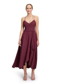 Vera Mont Damen Abendkleid "Vera Mont Abendkleid mit Volant"wild ruby, elegant, Gr. 44, Obermaterial: 100% Polyester. Futter: 100% Polyester.,