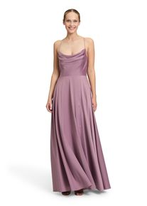 Vera Mont Damen Abendkleid "Vera Mont Abendkleid mit Wasserfallausschnitt"powder lila, elegant, Gr. 42, Satin, Obermaterial: 97% Polyester, 3%