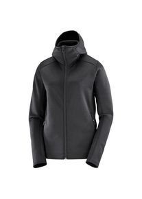 Salomon Sntial Midfleece Full Zip Hoodie Fleecejacke Damen (Gr S |grau/schwarz)