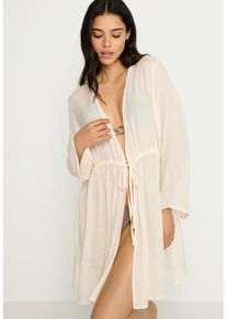 LSCN BY LASCANA Tunika beige Gr. 32/34 für Damen. Mit tiefer V-Ausschnitt. Figurumspielend