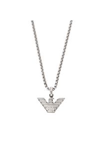Emporio Armani Damen Kette mit Anhänger "Schmuck Geschenk Edelstahl, EGS3169040", Edelstahl, L: 85cm B: 2mm, silber, Edelstahl, B:2mm, Halsketten