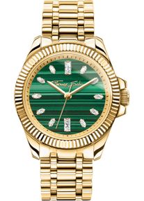 Thomas Sabo Damen Quarzuhr "DIVINE JEWELERY STONE"goldfarben, grün, Armbanduhren, Armbanduhr, Damenuhr, Edelstahl, analog, Zirkonia (synth.), Malachit