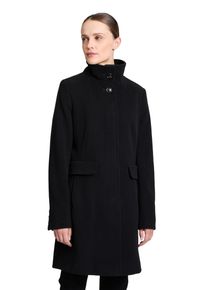 Gil Bret Damen Wolljacke "Gil Bret Wollmantel mit Stehkragen", schwarz, Basic, Gr. 44, Obermaterial: 75% Wolle, 20% Polyamid, 5% Kaschmir. Futter: