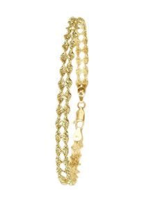 Firetti Damen Armband "Schmuck Geschenk Gold 585 Armschmuck Armkette Fantasie Goldarmband", Gelbgold 585, gelb, Gelbgold 585, Armbänder