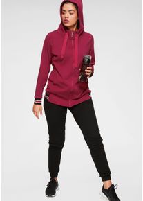 H.I.S. H.I.S Damen Jogginganzug, rot, sportlich, Gr. 50, Obermaterial: 50% Baumwolle, 50% Polyester, Sportanzüge, Große Größen