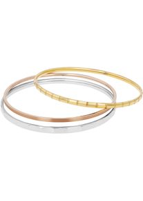 s.Oliver Damen Armreif Set "2038894", Edelstahl, rosa, Edelstahl, Armbänder