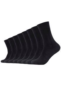 s.Oliver Damen Socken "essentials", Gr. 43, schwarz, Baumwollmischung, unifarben, Socken, mit weichem Bund