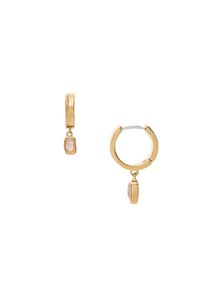 Skagen Damen Paar Creolen "Schmuck Geschenk Edelstahl ANJA QUARTZ, SKJ1864710", Edelstahl, rosa, Edelstahl, Ohrringe, mit Quarz