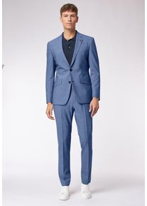 Roy Robson Herren Hosenanzug "Coloured Suit Im Slim Fit", blau, Gr. 54, 55% Schurwolle, 41% Polyester, 4% Elasthan, Anzüge
