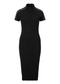 HUGO BLUE Damen Jerseykleid "Noelle", schwarz, casual, Gr. M, unifarben, Jersey, Obermaterial: 94% Baumwolle, 6% Elasthan, Kleider, mit Logo-Tape auf