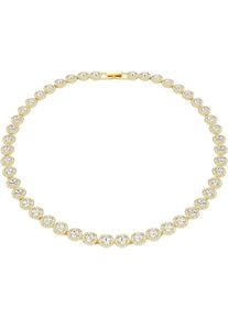 Swarovski Damen Collier "Schmuck Geschenk Una Angelic Tennis Halskette, 5720505, 5727095", Metall, L: 41cm B: 8mm, gold, Metall, B:8mm, Halsketten,