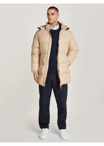 Tommy Jeans Herren Steppjacke "TJM ESSENTIAL DOWN PARKA", gold, casual, Gr. S, unifarben, Web, Obermaterial: 100% Polyester, Jacken, mit Kapuze