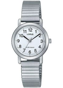 Lorus Damen Quarzuhr, silber, Armbanduhren, Armbanduhr, Damenuhr, Edelstahlarmband, Flexband, Zugband