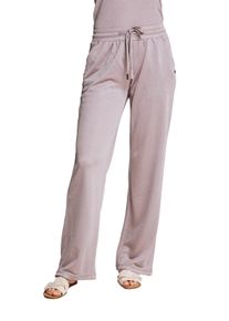 Zhrill Damen Jogger Pants, beige, casual, Gr. L, Obermaterial: 80% Polyacryl, 20% metallisierte Fasern, Hosen, mit Knopfdetail an den Eingriffstaschen