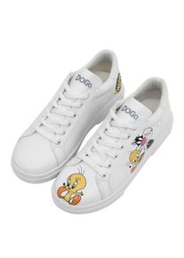DOGO Damen Sneaker "Ace Sneakers Life Goes On Damen Sneaker / Female", Gr. 37, weiß, Lederimitat, casual, Schuhe, Vegan