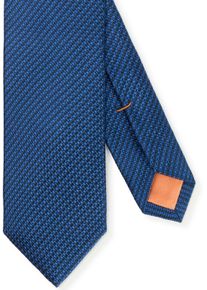 MONTI Damen Krawatte, blau, klassisch,casual,modisch,Basic, Seide, Krawatten, aus reiner Seide, Minimal-Muster, 6,5 cm breit