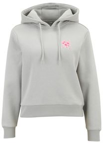 MISS TEE Damen Kapuzenpullover "Miss Tee Self Love Club Hoody", grau, casual, Gr. M, mehrfarbig, 65% Baumwolle, 35% Polyester, Pullover