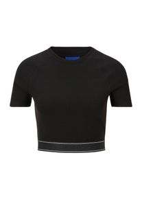 HUGO BLUE Damen T-Shirt "Dolly", schwarz, casual, Gr. XL, unifarben, Single Jersey, Obermaterial: 94% Baumwolle, 6% Elasthan, Shirts, mit