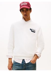 Tommy Jeans Herren Sweatshirt "TJM REG STACK CREW EXT", beige, casual, Gr. S, Sweatware, Obermaterial: 100% Baumwolle, Sweatshirts, Mit