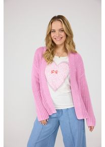 LIEBLINGSSTÜCK LIEBLINGSSTÜCK Damen Strickjacke "AnielaL", rosa, modisch, Gr. 42, unifarben, clean, Strick, Obermaterial: 100% Baumwolle, Strickjacken, aus reiner