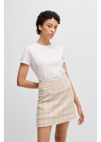 BOSS Orange Damen T-Shirt "Esogo MA Premium Damenmode", beige, Basic, Gr. XL, unifarben, Single Jersey, Obermaterial: 100% Baumwolle, Shirts, mit