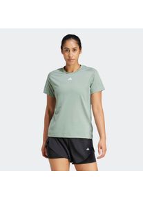 Damen T-Shirt "TR-ES CREW T", grün, sportlich, Gr. XXL, adidas Performance, Obermaterial: 70% Polyester, 30% Viskose, Shirts