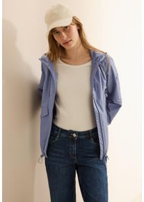 Cecil Damen Windbreakerlavender haze, casual, Gr. S, unifarben, Web, Obermaterial: 100% Polyester, Jacken, mit Kapuze und Tunnelzug