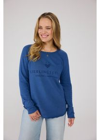 LIEBLINGSSTÜCK LIEBLINGSSTÜCK Damen Sweatshirt "CathrinaEP", blau, modisch, Gr. XS, unifarben, clean, Sweatware, Obermaterial: 100% Baumwolle, Sweatshirts, aus