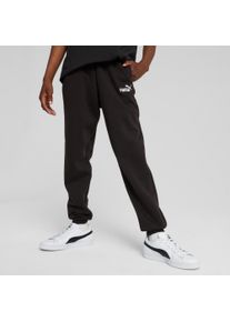 Puma Kinder Trainingshose "ESS NO. 1 LOGO SWEATPANTS FL B", schwarz, sportlich, Gr. 128, unifarben, Fleece, Obermaterial: 66% Baumwolle, 34%