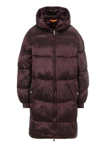 BOSS Orange Damen Outdoorjacke "Padilo Premium Damenmode", lila, casual, Gr. 46, unifarben, Web, Obermaterial: 100% Polyamid, Jacken, mit Kapuze