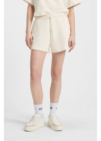 HUGO BLUE Damen Sweatshorts "Norlina", weiß, casual, Gr. M, unifarben, Web, Obermaterial: 100% Baumwolle, Hosen, in bequemer Passform