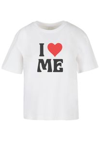 MISS TEE Herren T-Shirt "Miss Tee I Love Me Classic Tee", weiß, casual, Gr. XL, bedruckt, 100% Baumwolle, Shirts