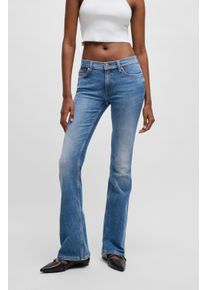 HUGO BLUE Damen Bootcut-Jeans "Getti", blau, casual, Gr. 29, unifarben, Denim/Jeans, Obermaterial: 98% Baumwolle, 2% Elasthan, Jeans, Ausgestelltes