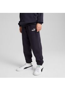 Puma Kinder Trainingshose "ESS NO. 1 LOGO SWEATPANTS FL B", blau, sportlich, Gr. 128, unifarben, Fleece, Obermaterial: 66% Baumwolle, 34% Polyester,